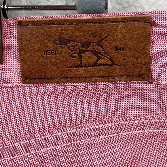 New Rodd & Gunn Straight Fit Jean Pants Coral Red Lived In Washed Sz 38 - Picture 10 of 15